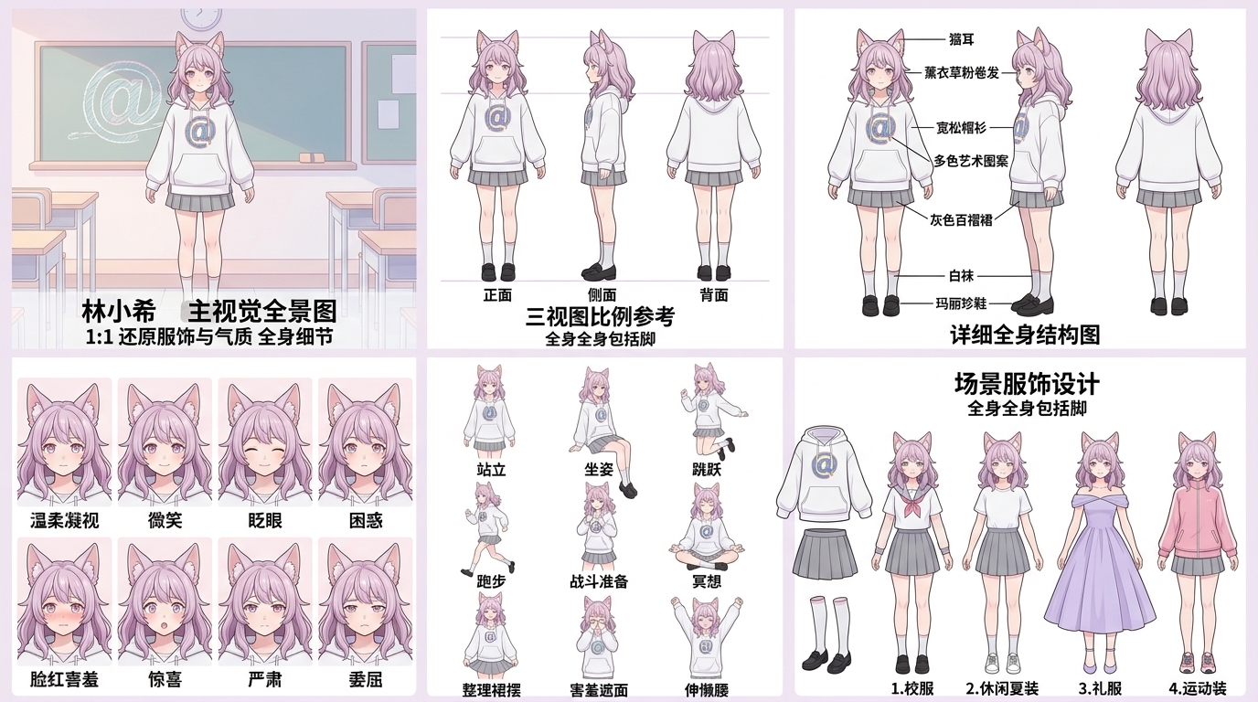 动漫人物角色卡生成